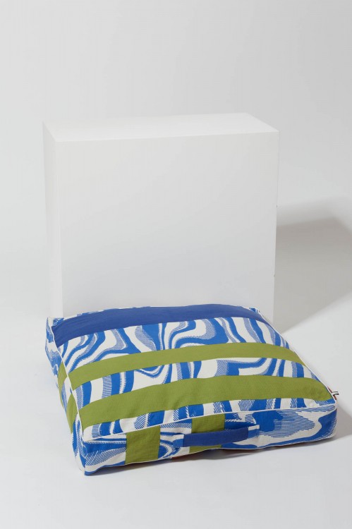 100 - Coussin De SolOnde Bleu 2x