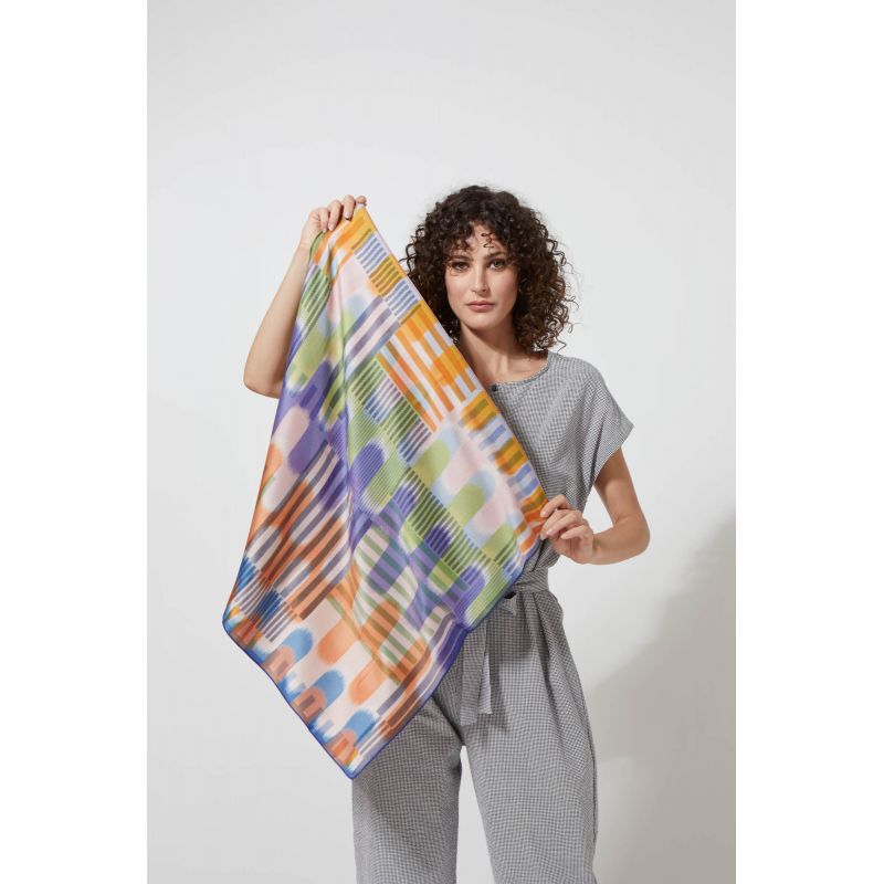 L - Foulard Rivage Rose 2x