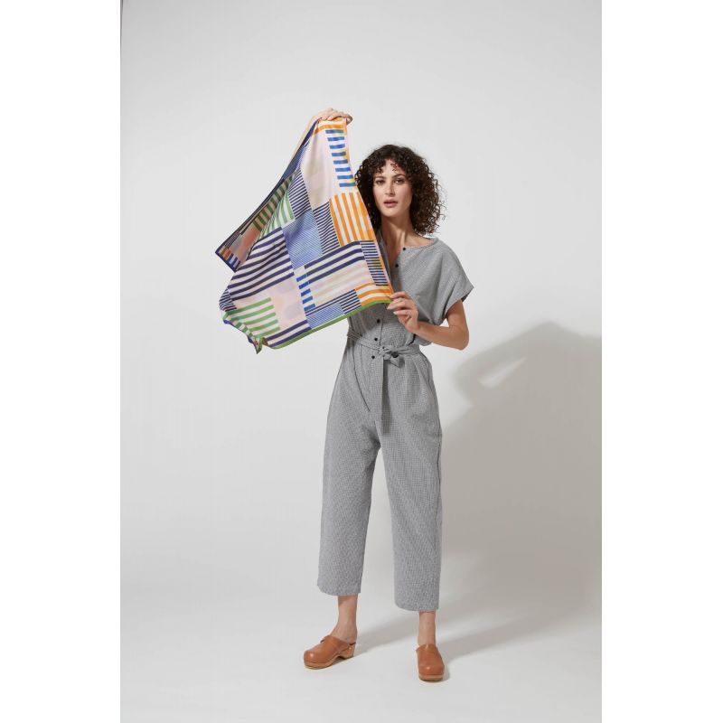 L - Foulard Rivage Rose 2x