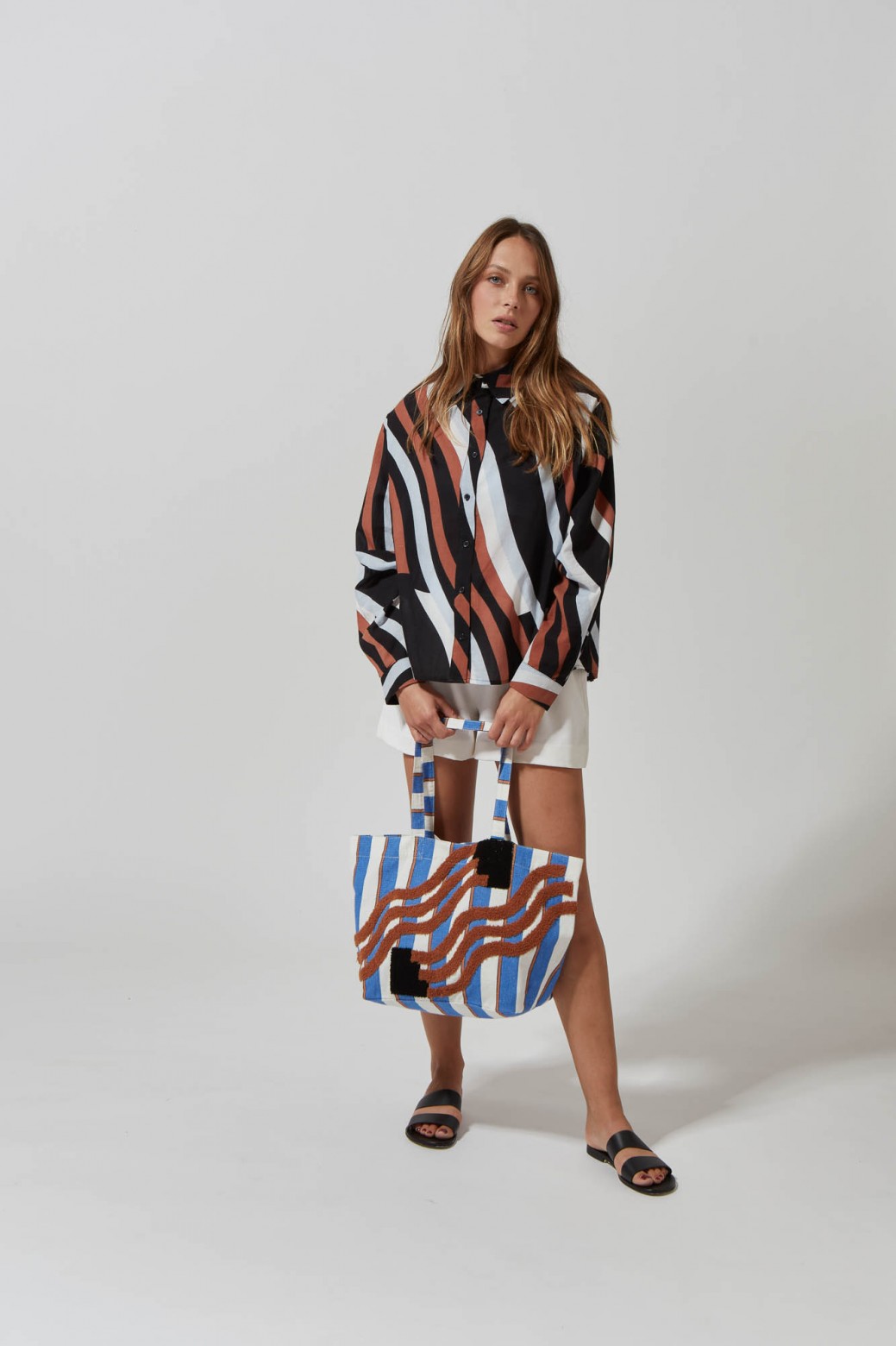 206 - Sac Cabas Adonis Bayadere Naturel 2x