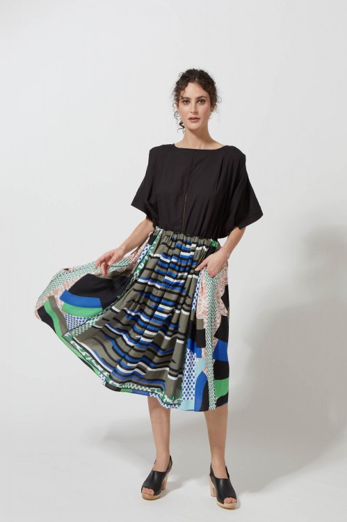 200 - Donna La PlageBlue Skirt 2x