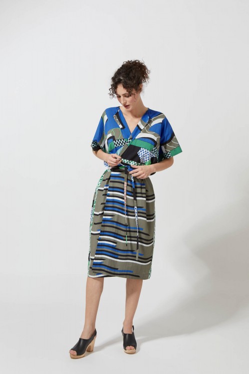 200 - Scala La Plage Blue Dress 2x