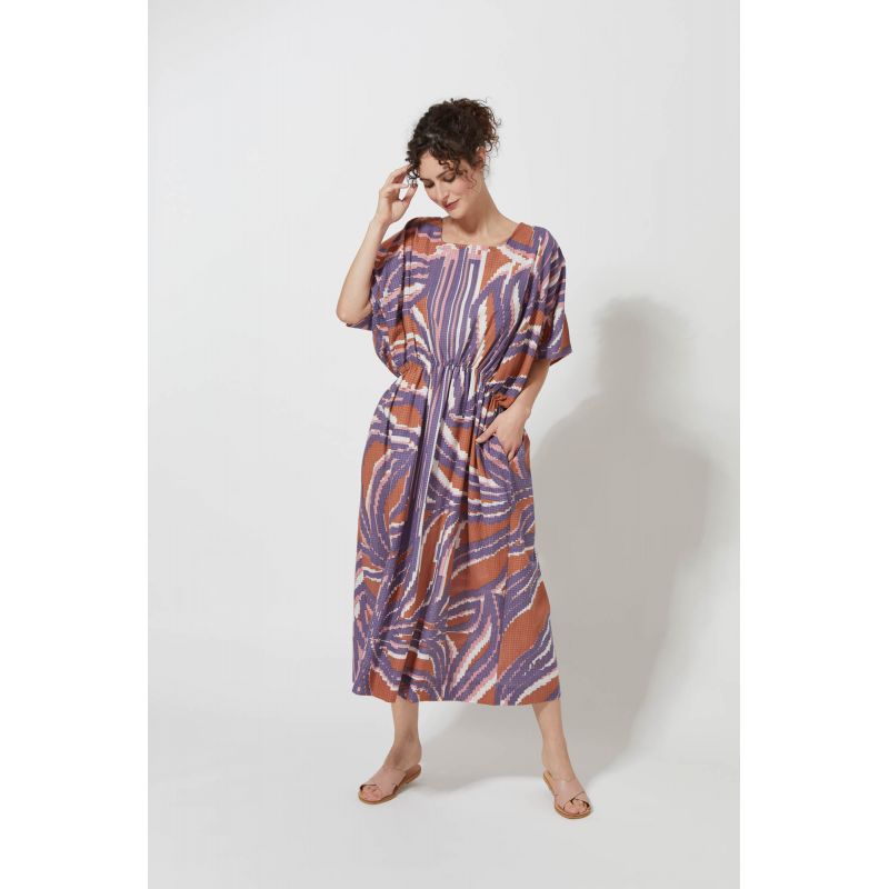 202 - Neptune Anémone Tan Dress 2x