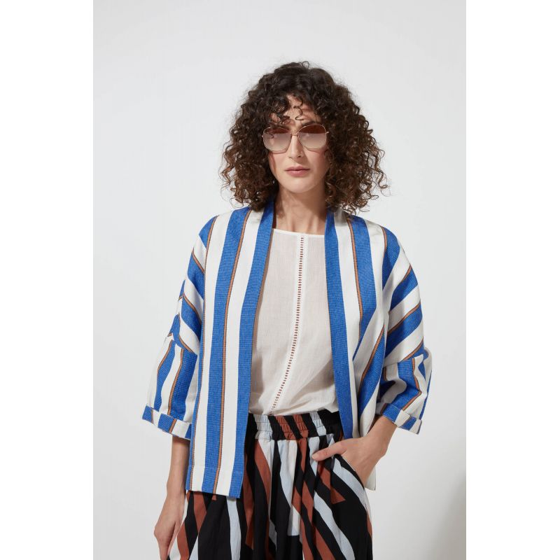 206 - Veste Ada Bayadère Bleu 2x