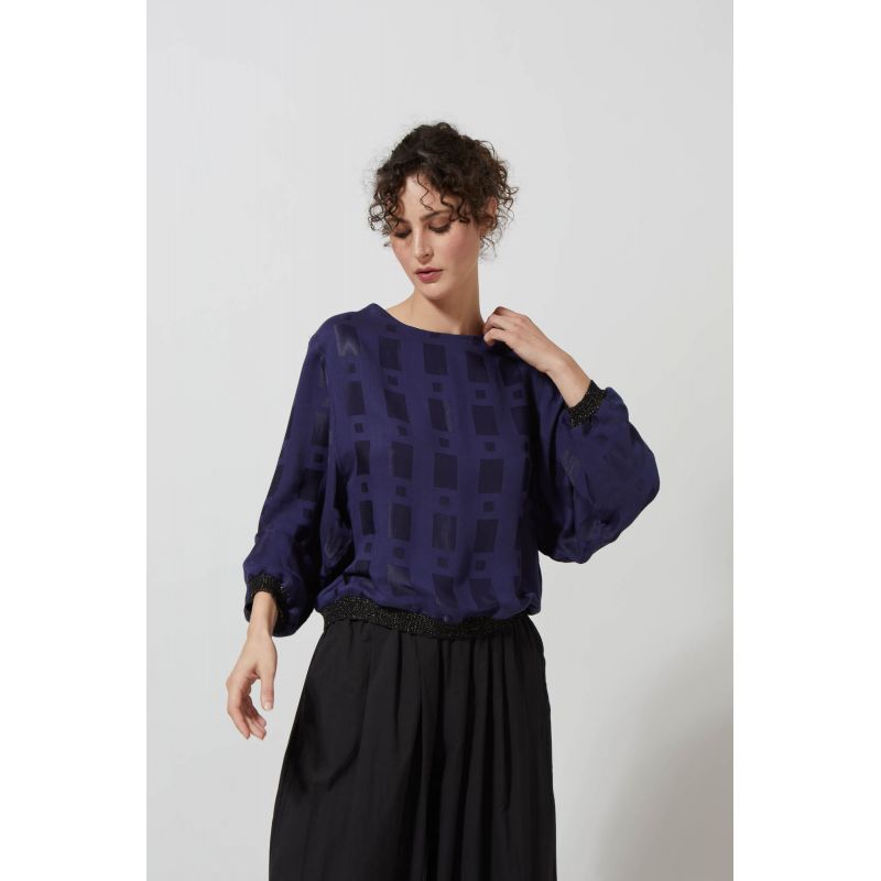 205 - Sweat Mali Mosaique Marine 2x