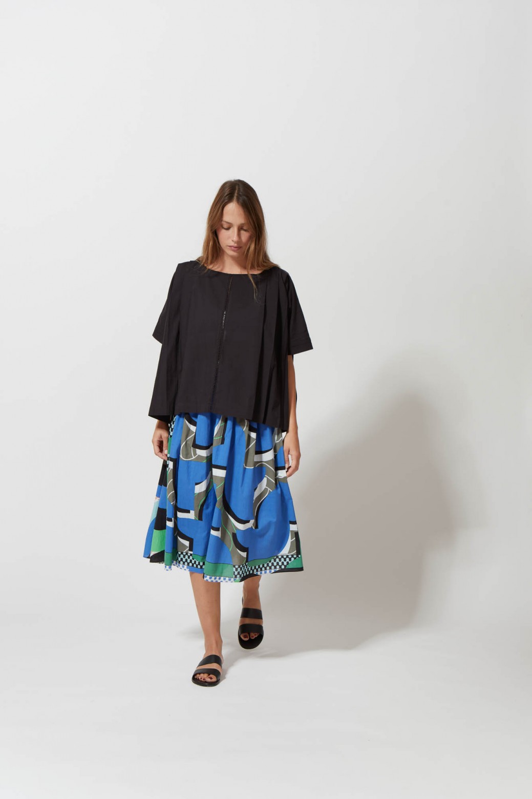 216 - Top Hera Uni Brodé Noir 2x