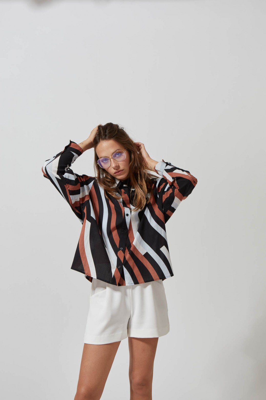 207 - Chemise Rosalie Marin Noir 2x