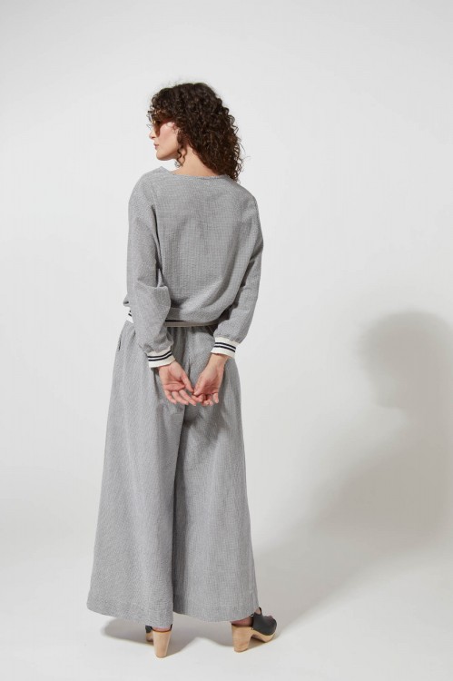 201 - Penelope Vichy Blue Pants 2x