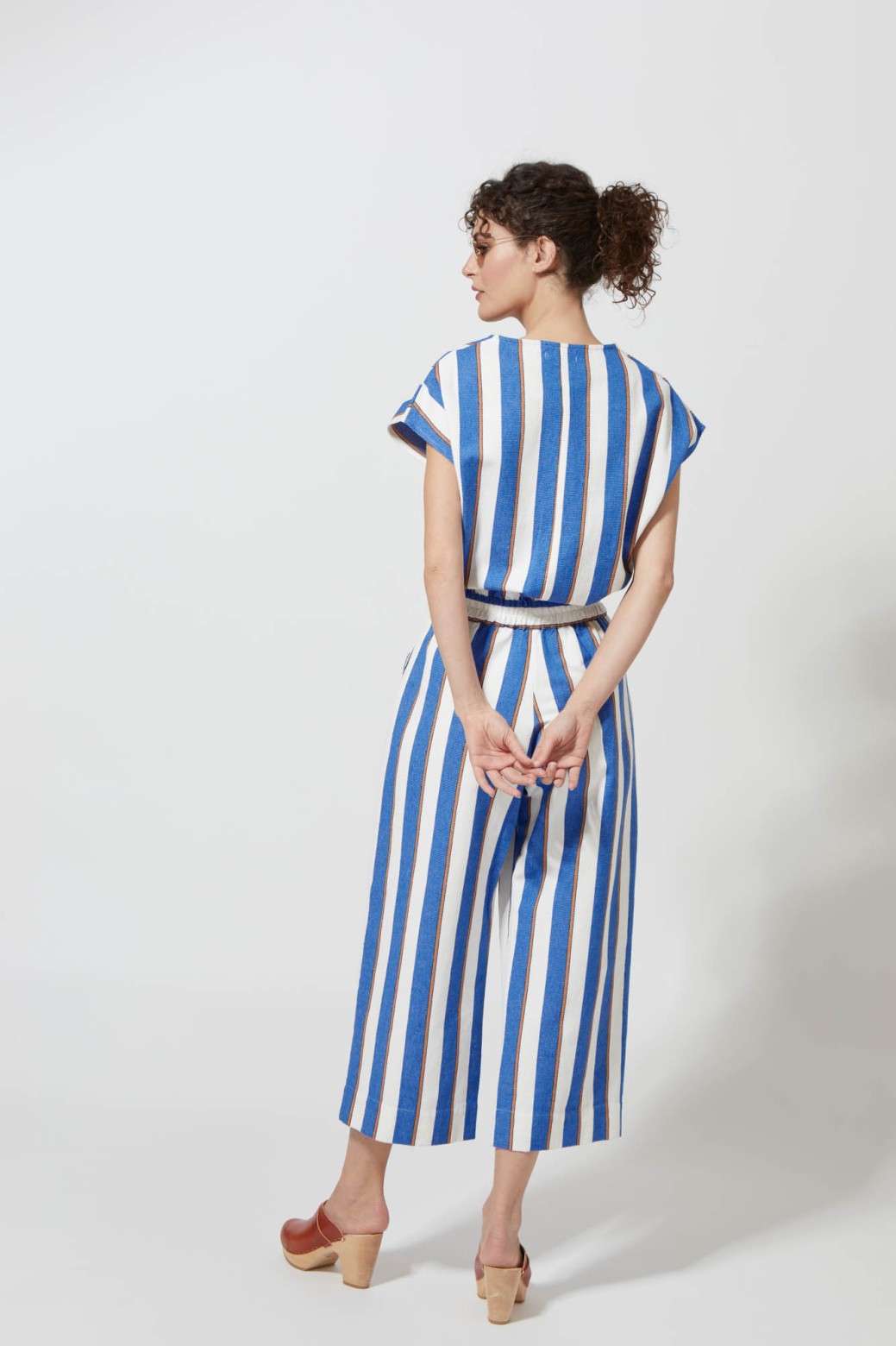 206 - Barbizon Bayadère Blue Jumpsuit 2x