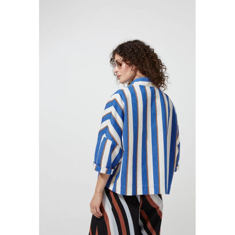 206 - Veste Ada Bayadère Bleu 2x