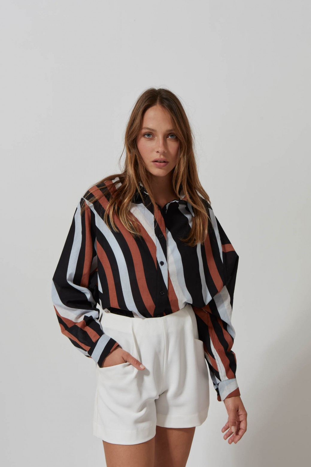 207 - Chemise Rosalie Marin Noir 2x