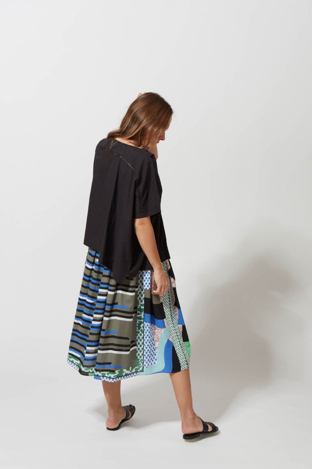 216 - Top Hera Uni Brodé Noir 2x