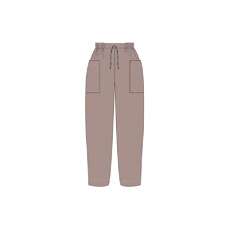202 - PANTALON BRANDO MERYL LILAS CARAMEL LOT DE 2