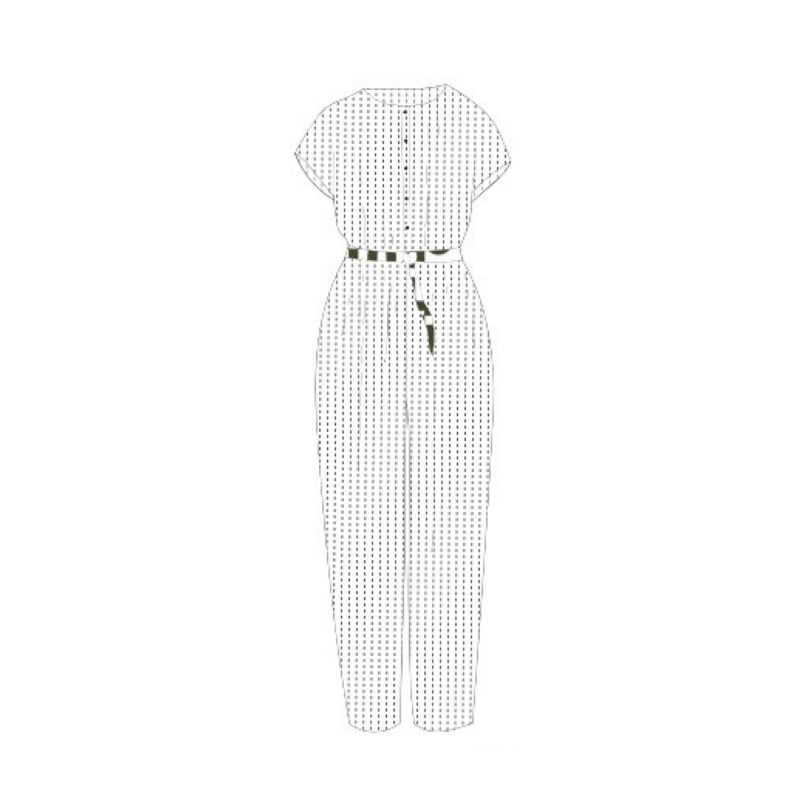 207 - COMBINAISON MESSINA PIQUÉ BLEU LOT DE 2