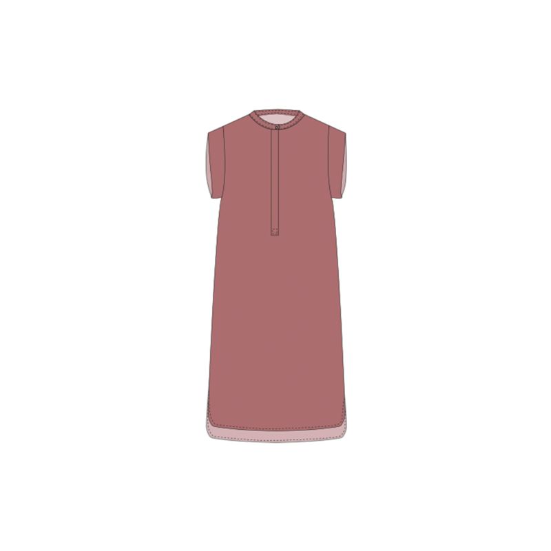 214 - ROBE SYRACUSE UNI ROSEWOOD LOT DE 2