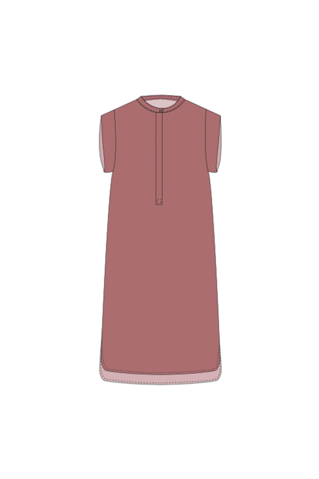 214 - ROBE SYRACUSE UNI ROSEWOOD LOT DE 2