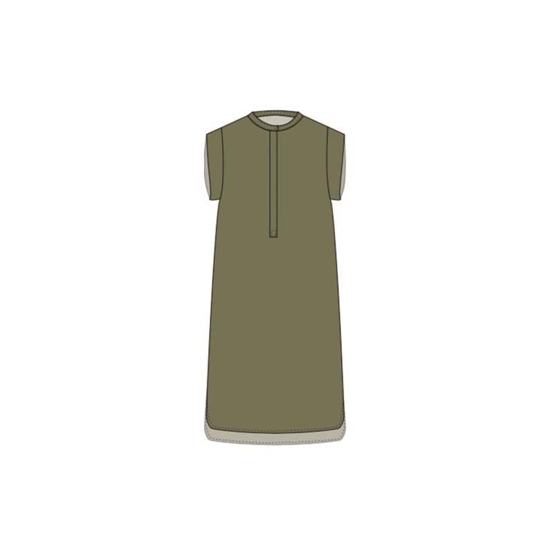 214 - ROBE SYRACUSE UNI KAKI LOT DE 2