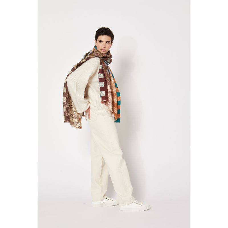 E-Foulard MusicalBrun Lot De 2