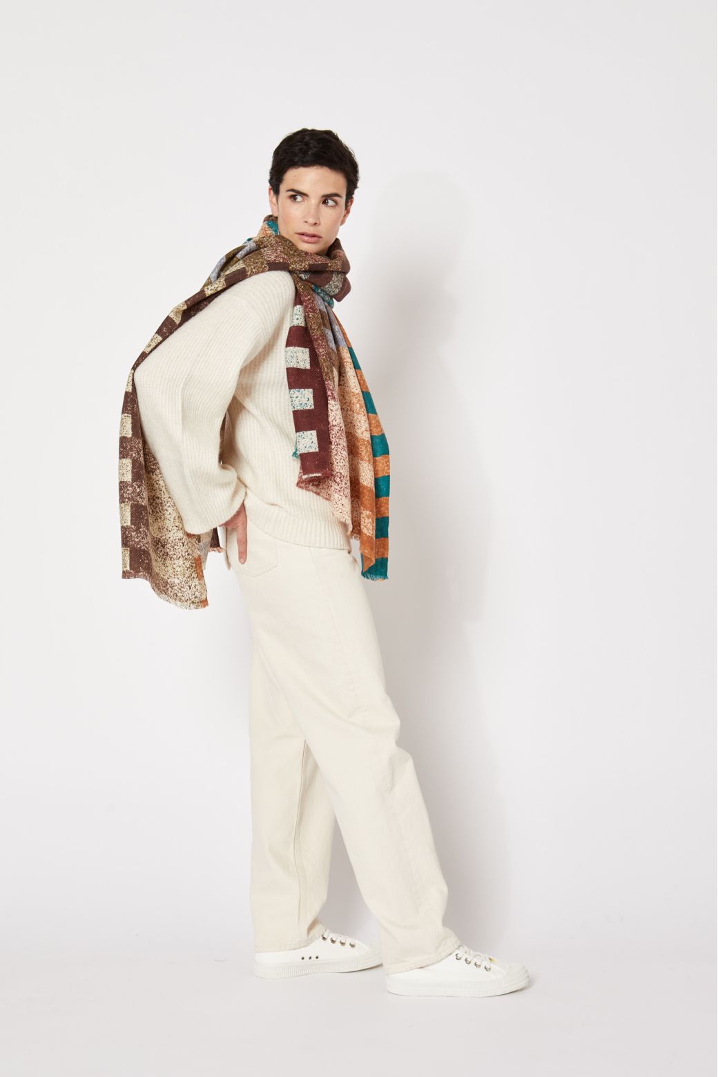 E-Foulard MusicalBrun Lot De 2