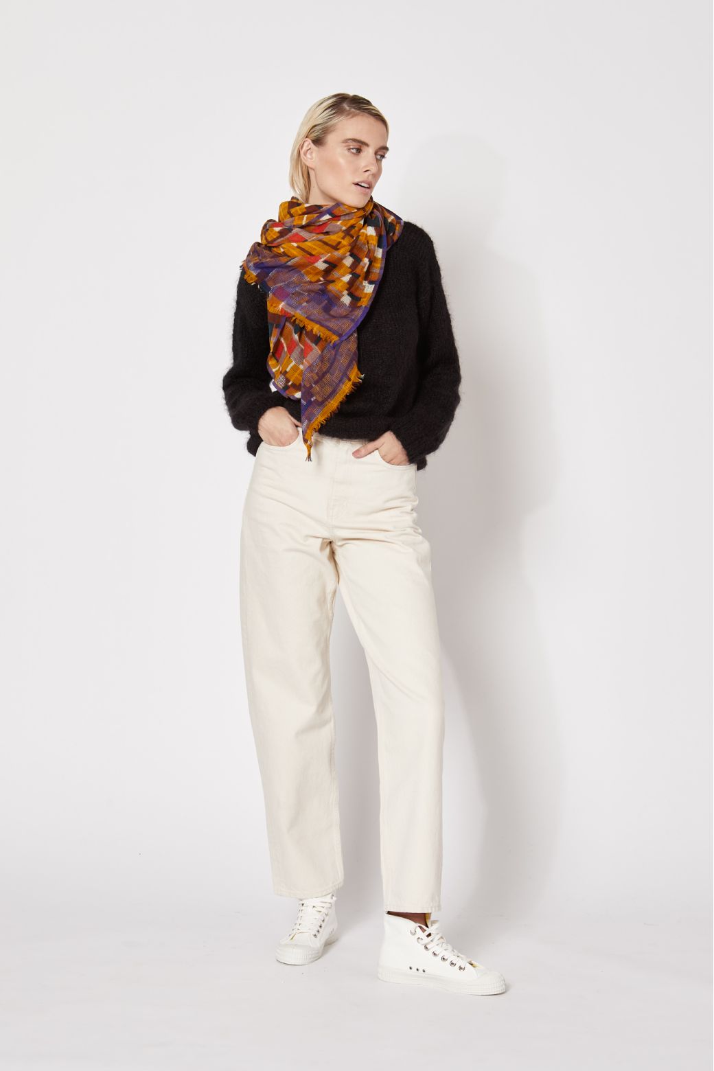 G-Foulard OctaveMoutarde Lot De 2