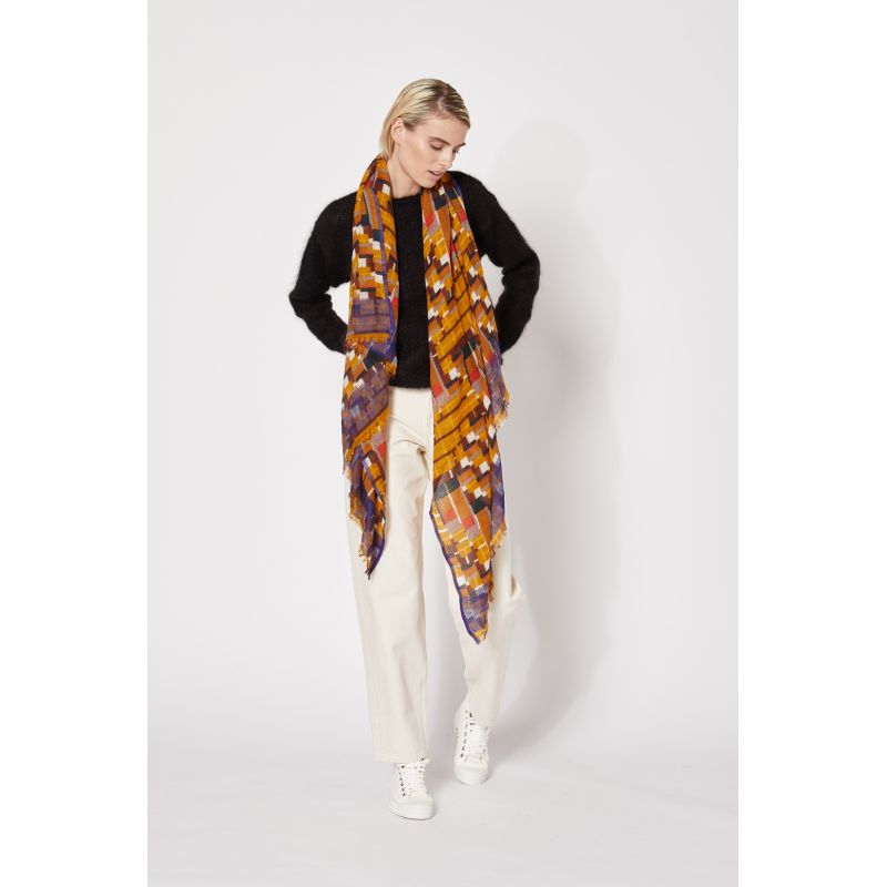 G-Foulard OctaveMoutarde Lot De 2