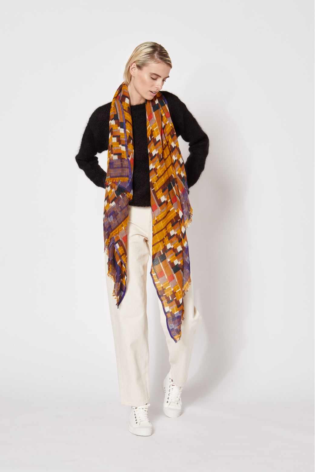 G-Foulard OctaveMoutarde Lot De 2