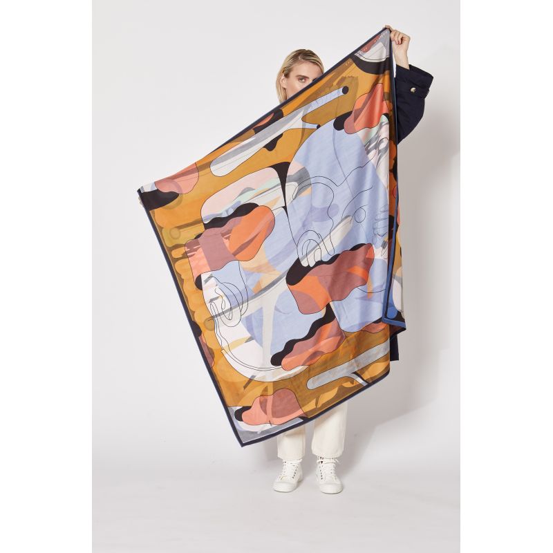 S-Foulard Carena'S OrchardÉlectrique Lot De 2