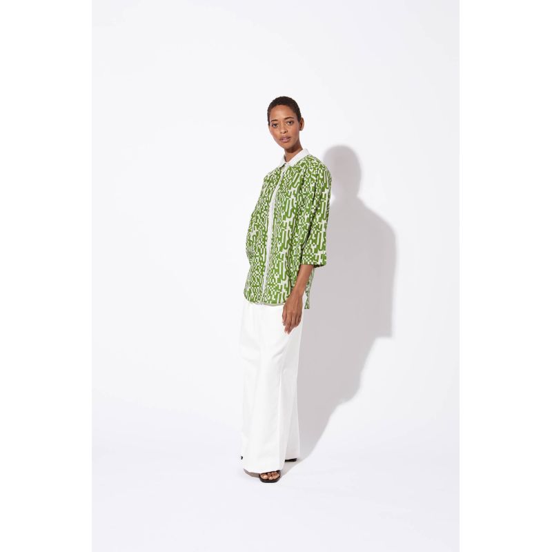 206 - CHEMISE TELMA DAMIER MOUSSE LOT DE 2