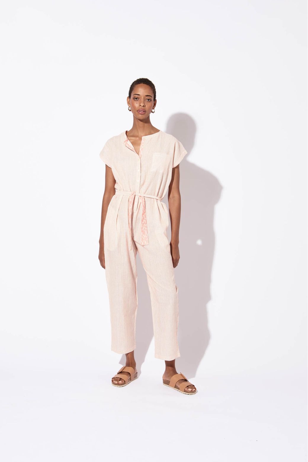 207 - COMBINAISON MESSINA PIQUÉ ORANGE LOT DE 2