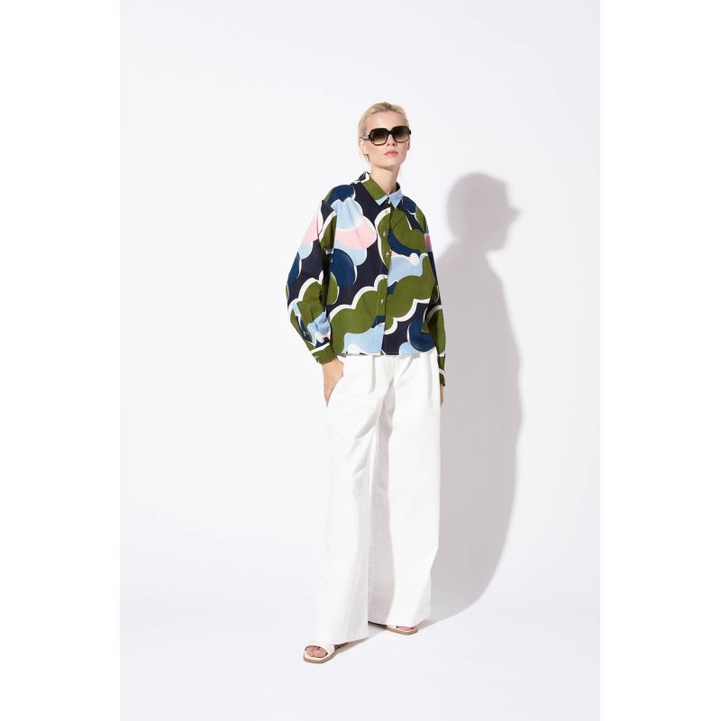 213 - CHEMISE ROSALIE PRINTEMPS KAKI LOT DE 2