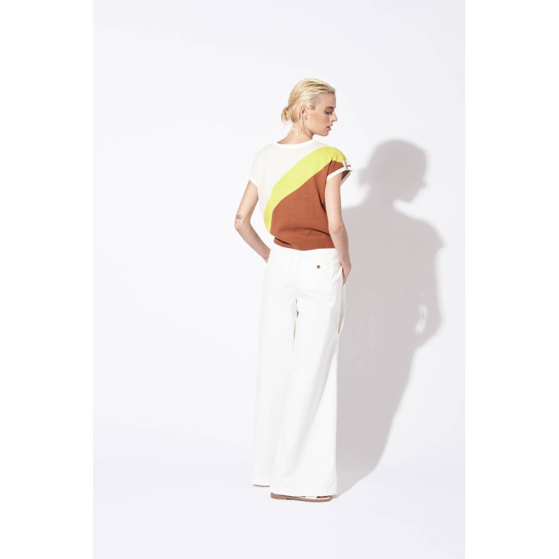 253 - TOP EMY EL MAR CARAMEL LIME LOT DE 2