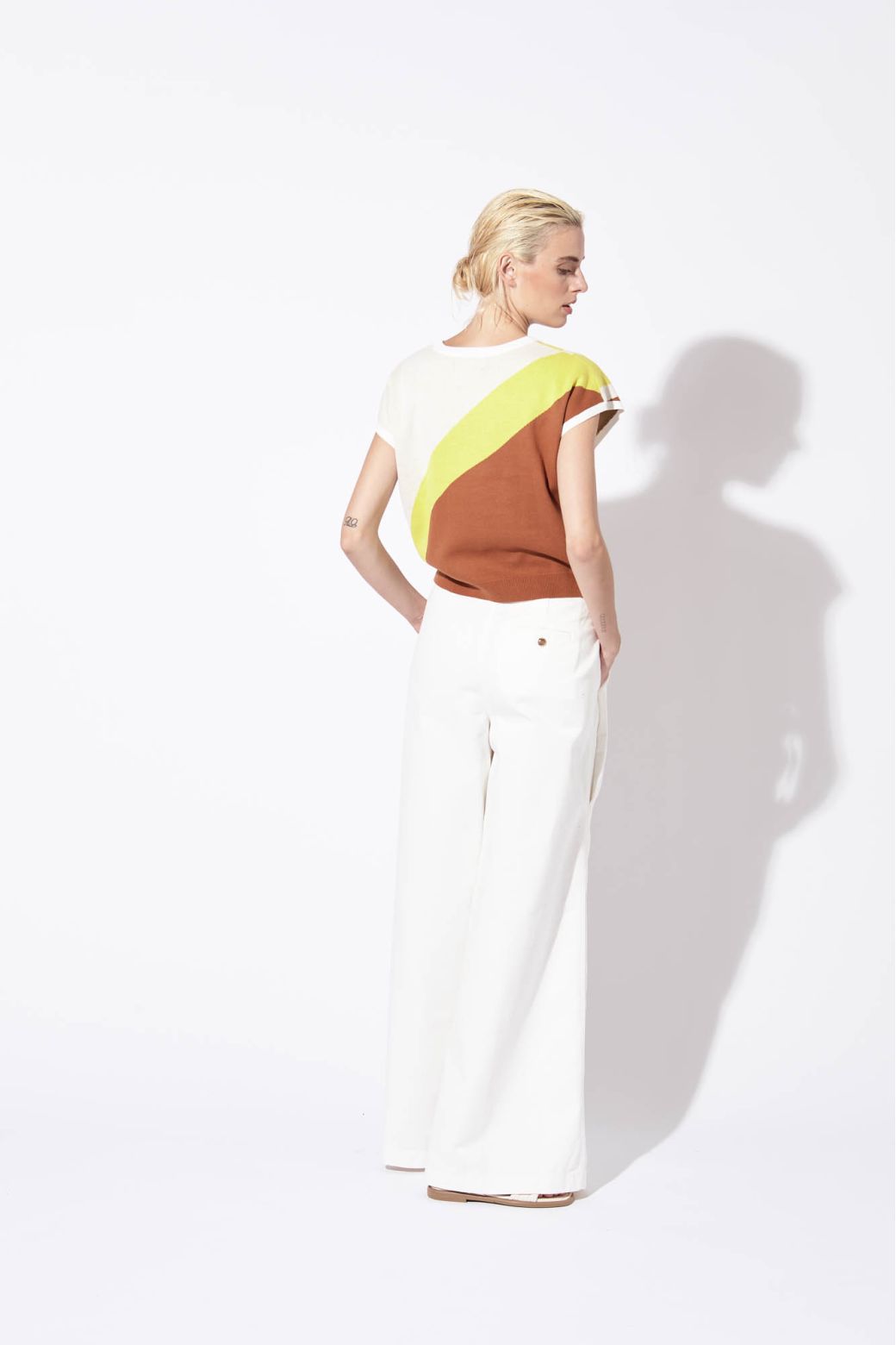 253 - TOP EMY EL MAR CARAMEL LIME LOT DE 2