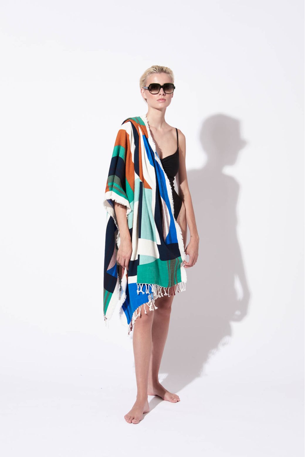 102 - DRAP DE PLAGE SUPERSONIC BLEU LOT DE 2