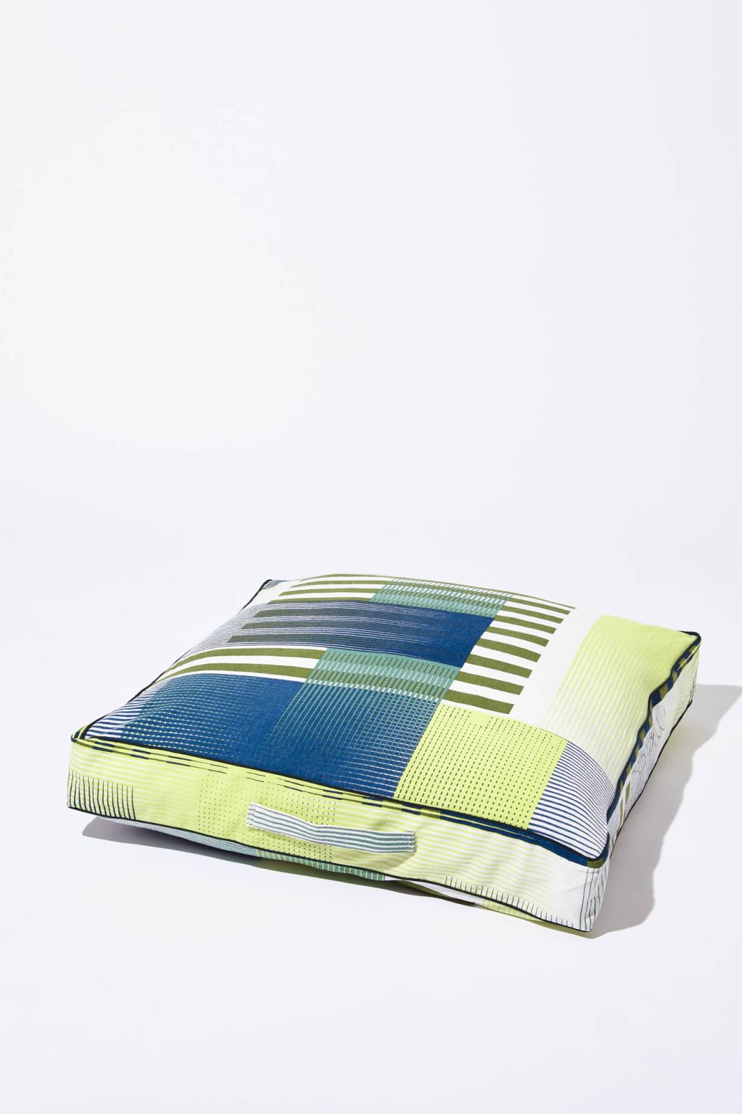 100 - KHAKI FLOOR CUSHION VIBRANT PACK OF 2