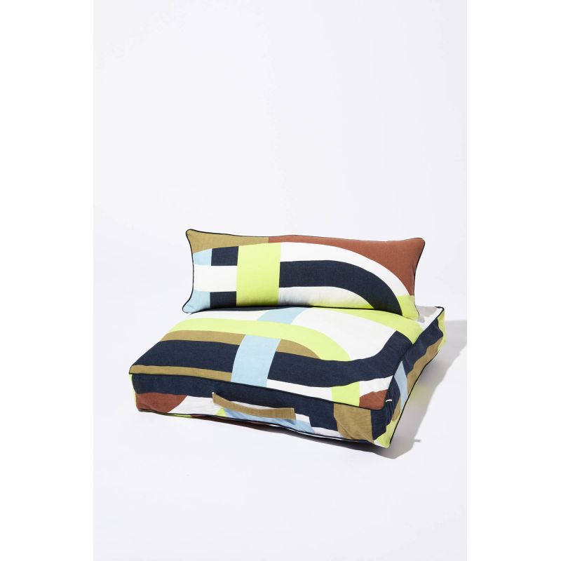 102 - LIME FLOOR CUSHION SUPERSONIC PACK OF 2