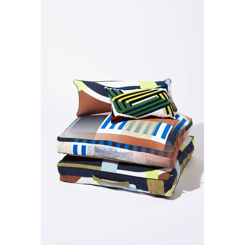 102 - LIME FLOOR CUSHION SUPERSONIC PACK OF 2