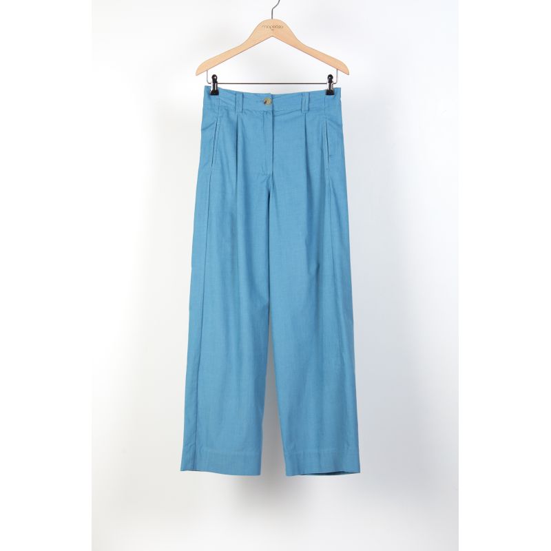 205 - PANTALON VICTOR MADONE BLEU GRIS LOT DE 2