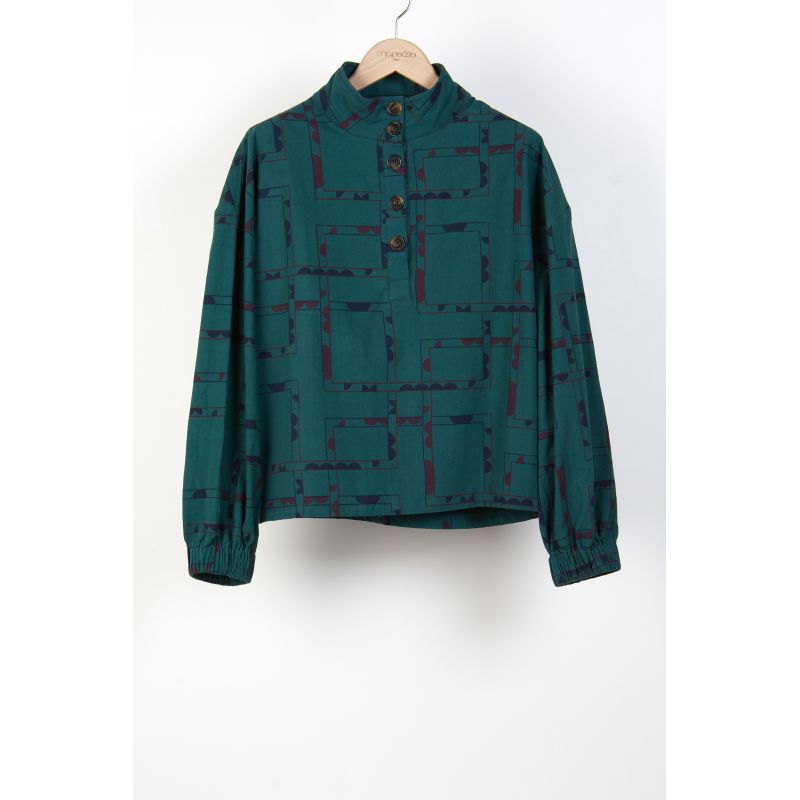 207 - TOP VALENCIA DEMI-LUNE VERT DE GRIS LOT DE 2