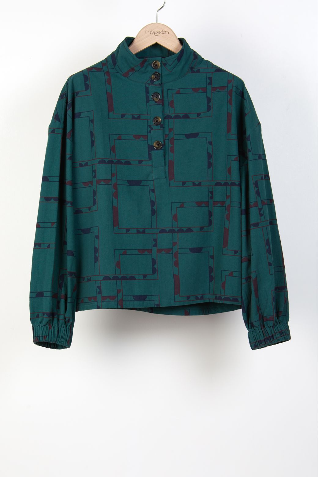 207 - TOP VALENCIA DEMI-LUNE VERT DE GRIS LOT DE 2