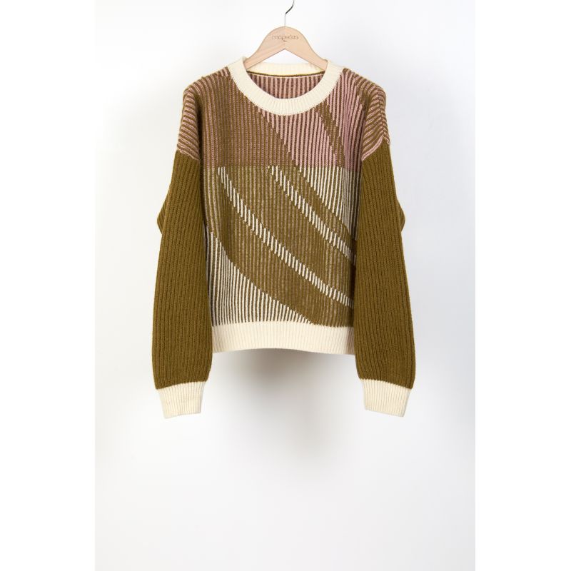 100 - KHAKI MATILDA MODULE SWEATER PACK OF 2