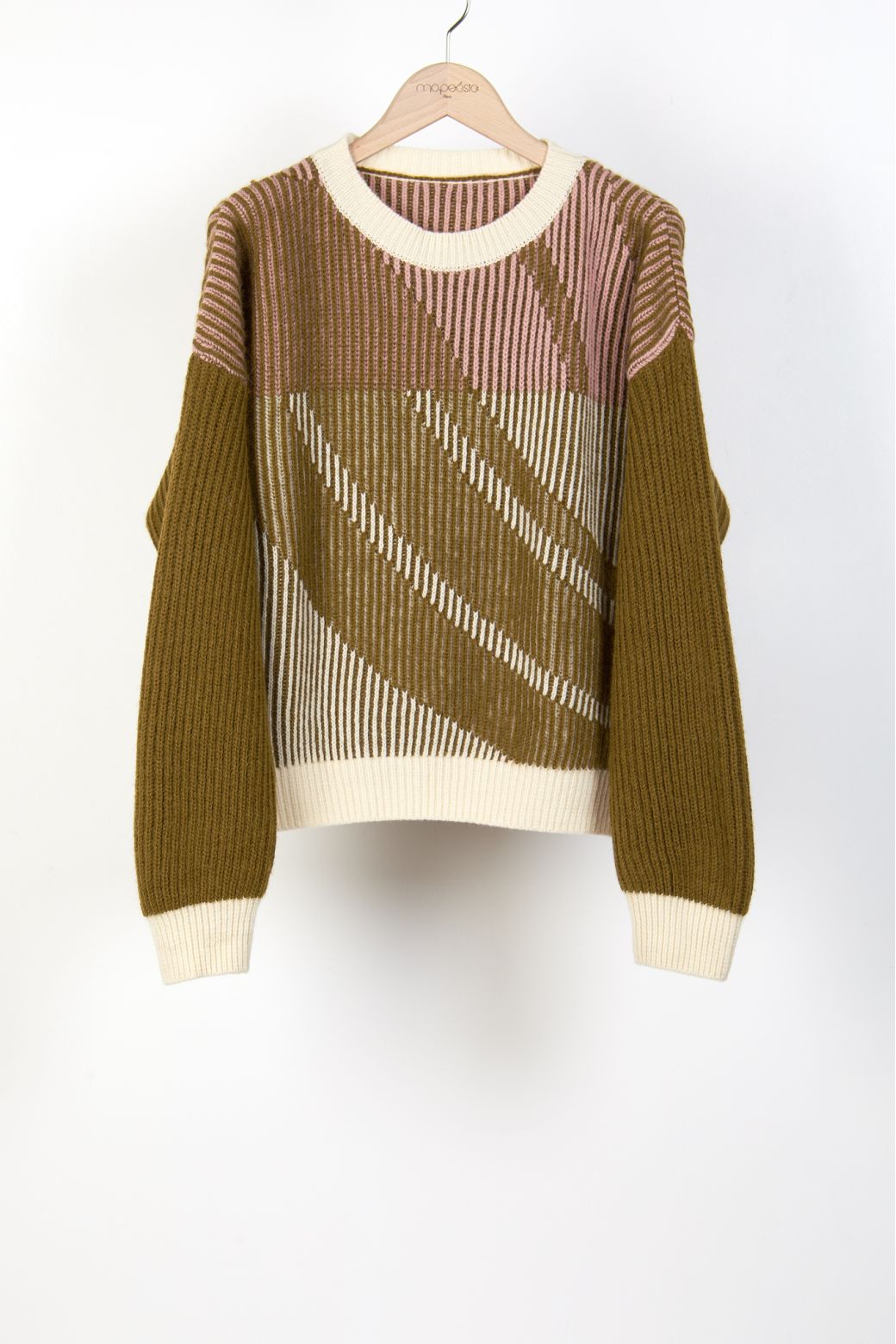 100 - KHAKI MATILDA MODULE SWEATER PACK OF 2