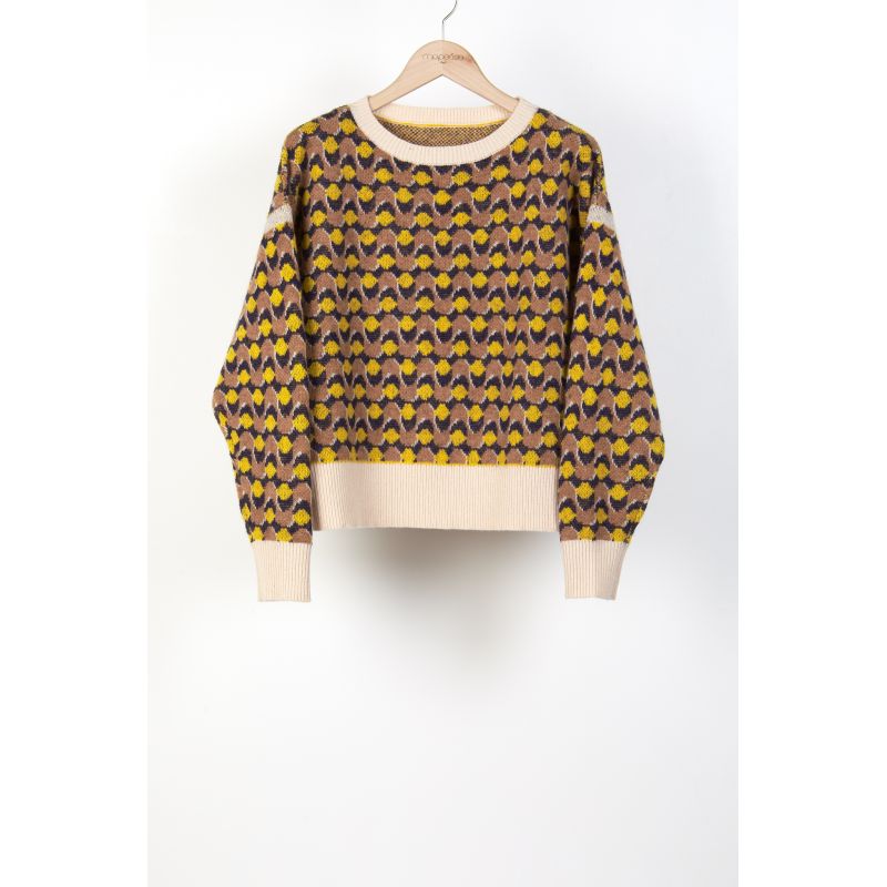 103 - PULL AXEL ONDE FAUVE LOT DE 2