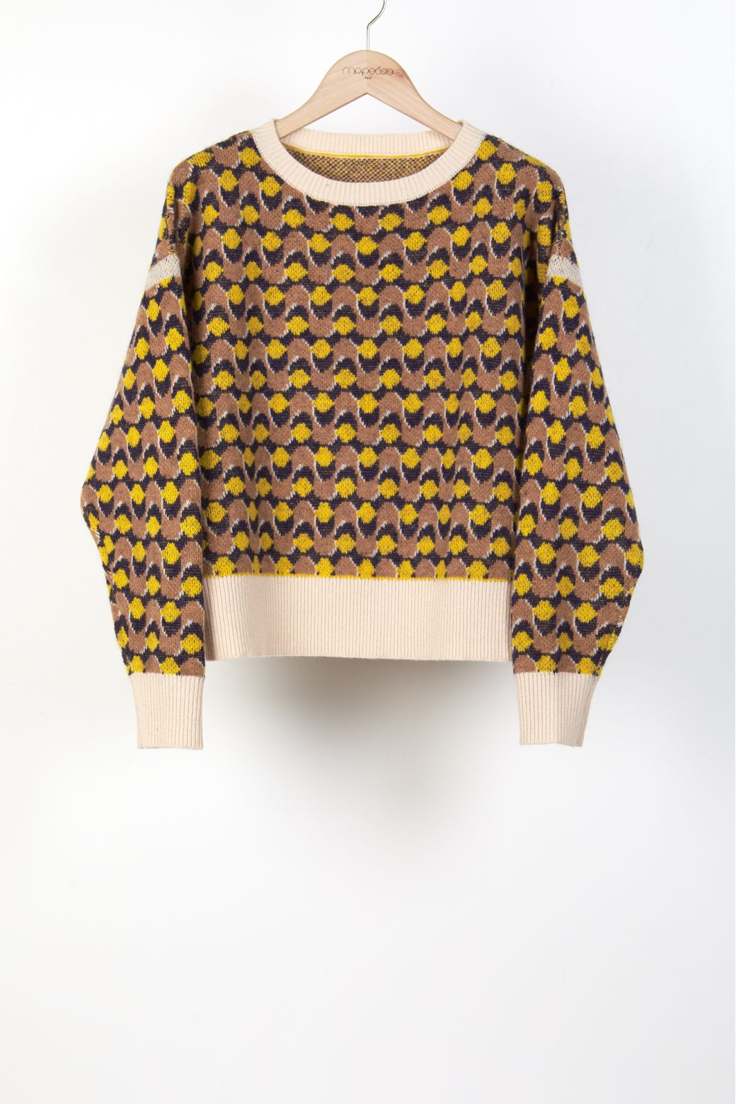 103 - PULL AXEL ONDE FAUVE LOT DE 2