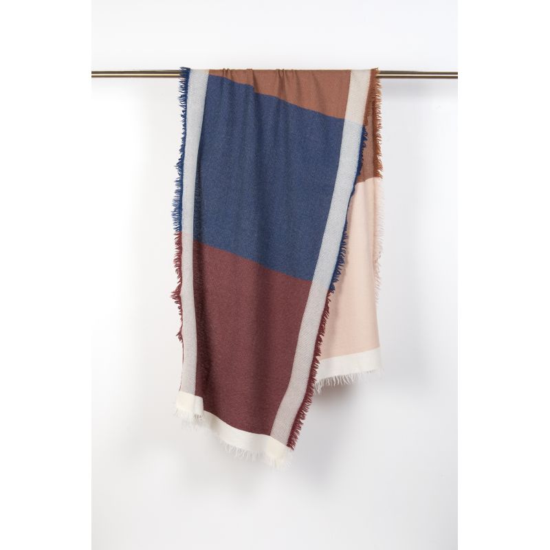 A - FOULARD SUZON BORDEAUX BLEU LOT DE 2