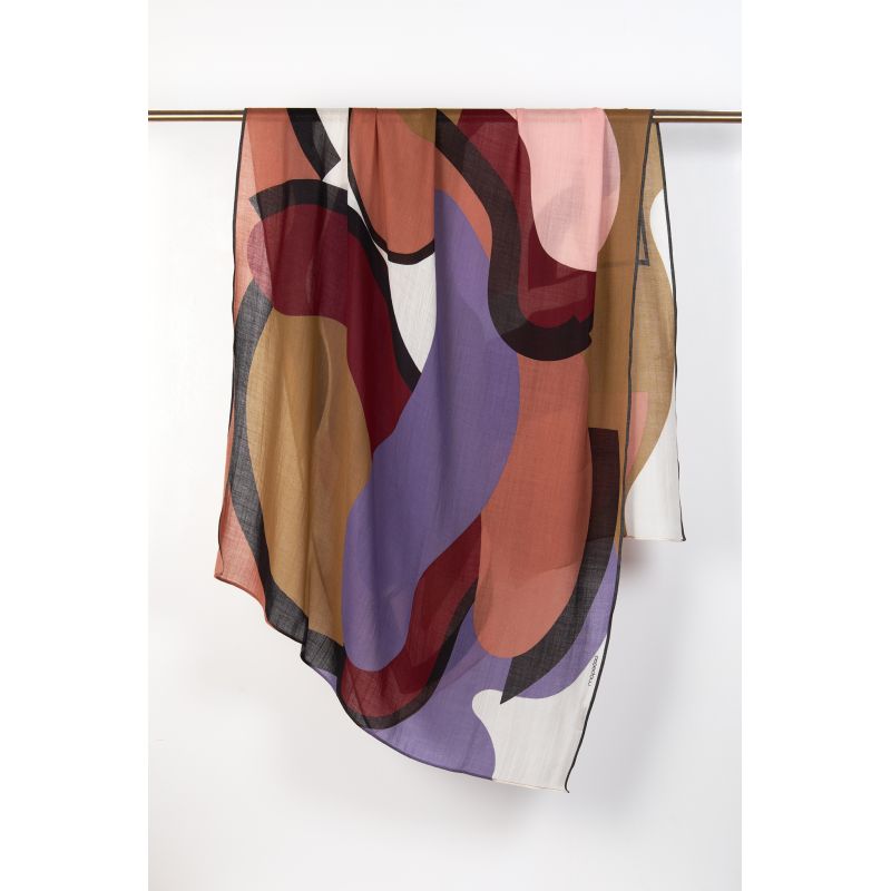 B - FOULARD ENVOLÉE KAKI LOT DE 2