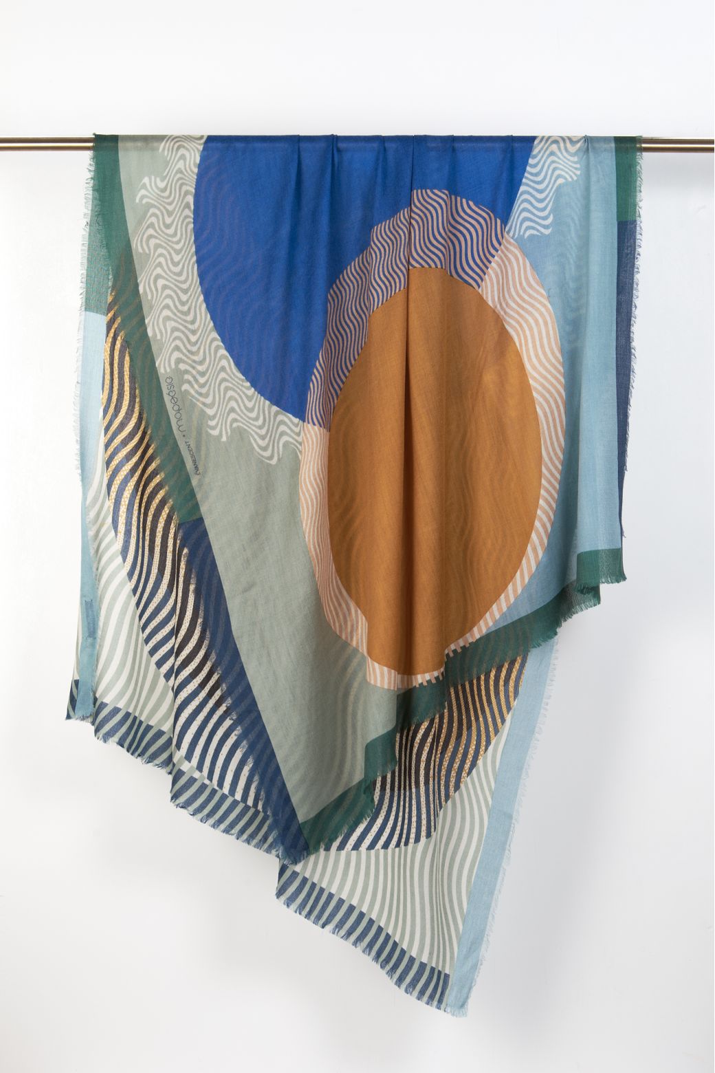 H - FOULARD ÉVANESCENT SAUGE LOT DE 2