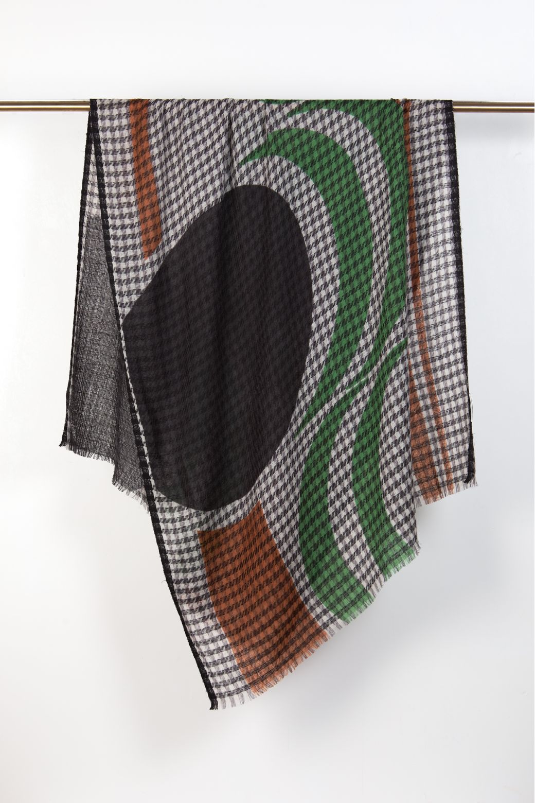 J - FOULARD DÉCOR NOIR LOT DE 2