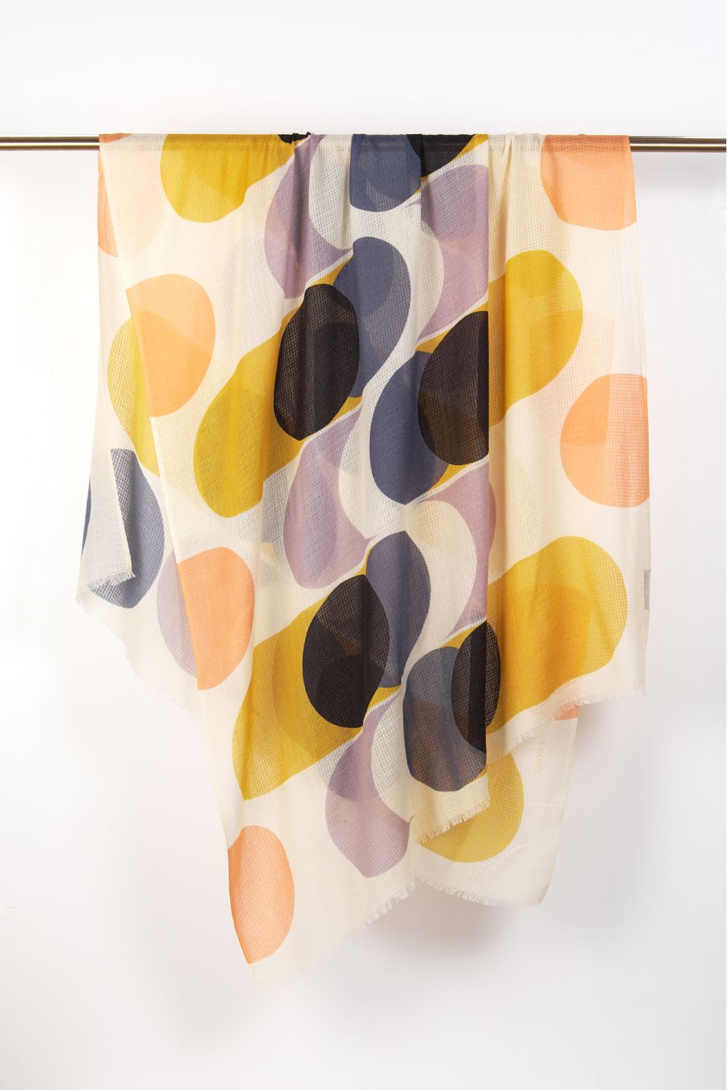 L - FOULARD ONDULATION FAUVE LOT DE 2