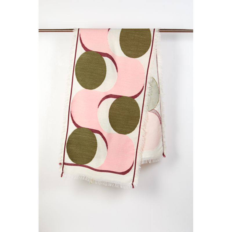 Q - FOULARD NYMPHE ROSE LOT DE 2