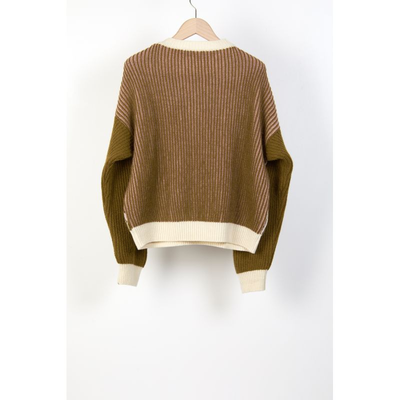 100 - KHAKI MATILDA MODULE SWEATER PACK OF 2